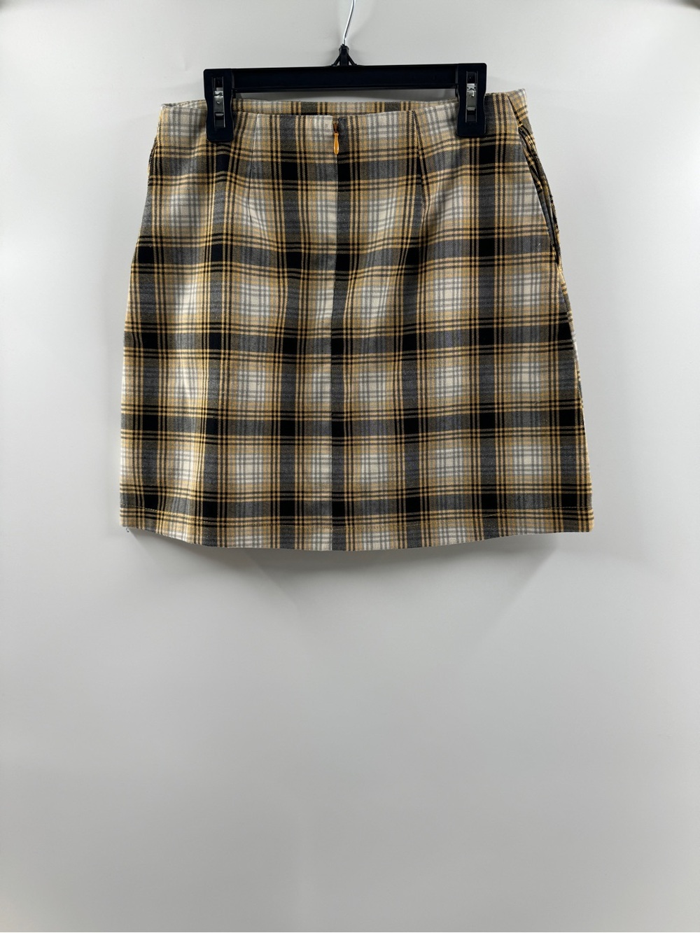 Urban Outfitters Yellow Black Plaid Mini Skirt – Women's Small - Picture 4 of 6